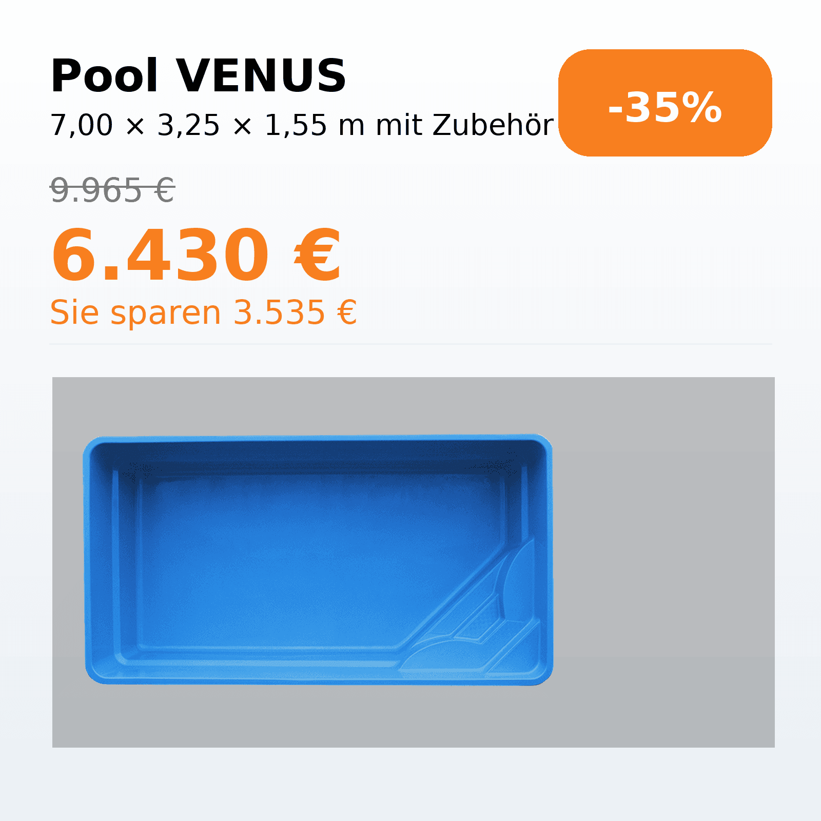 Venus 7,00 × 3,25 × 1,55 m